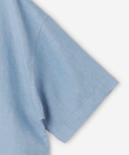 ORCIVAL（オーシバル）の「ORCIVAL | リネン ボートネックプルオーバーシャツ SOLID WOMEN（シャツ/ブラウス・レディース・サックスブルー/チャコール・1）」の11枚目の写真