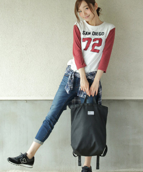 BEN DAVIS（ベンデイビス）の「【通販限定販売】ＢＥＮＤＡＶＩＳバックパックトート（ショルダーバッグ・メンズ・ネイビー/ブルー系その他/ブラック/レッド・FREE）」の11枚目の写真