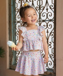 panpantutu（パンパンチュチュ）の「UVcutフリルセットアップ水着(ビキニ/長袖)【マイメロディ/サンリオキャラクターズ/シナモロール/クロミ】（水着）」