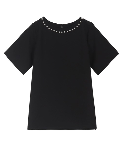 KOBE LETTUCE（コウベレタス）の「ネックパールトップス（シャツ/ブラウス・レディース・オフホワイト/サックスブルー/ブラック/ホワイト系/サックスブルー系/ブラック系・M/M1）」の18枚目の写真