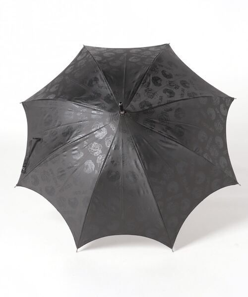 ScoLar（スカラー）の「642701：パゴタ型ハイレグ スカラーちゃん総柄 遮光アンブレラ（長傘・レディース・ブラック・FREE）」の2枚目の写真