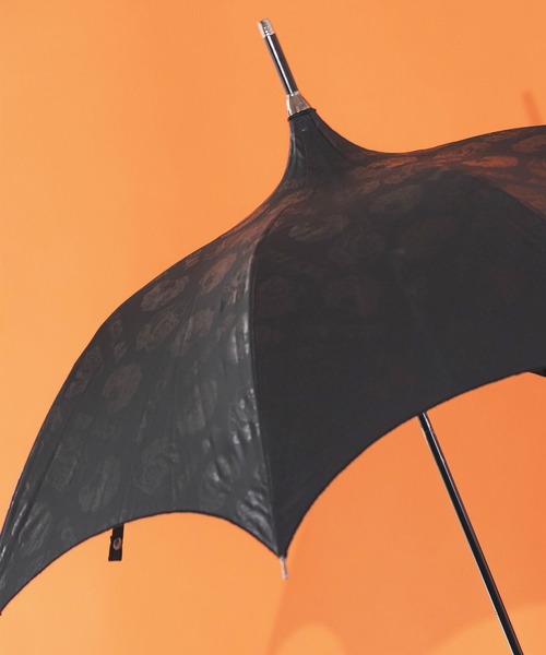 ScoLar（スカラー）の「642701：パゴタ型ハイレグ スカラーちゃん総柄 遮光アンブレラ（長傘・レディース・ブラック・FREE）」の4枚目の写真