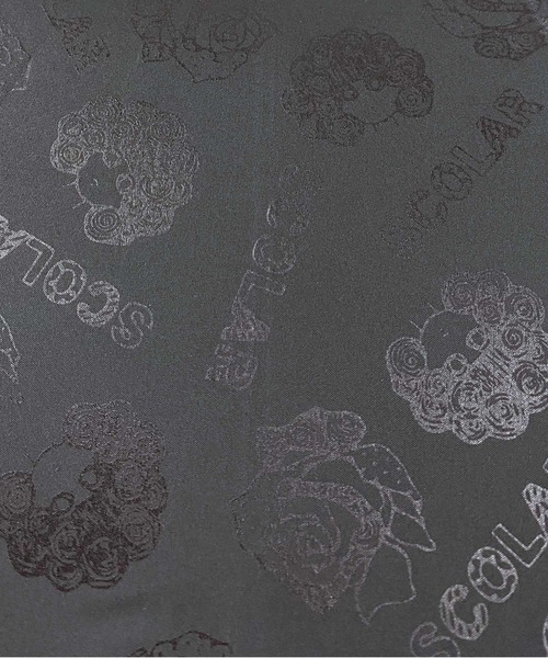 ScoLar（スカラー）の「642701：パゴタ型ハイレグ スカラーちゃん総柄 遮光アンブレラ（長傘・レディース・ブラック・FREE）」の12枚目の写真