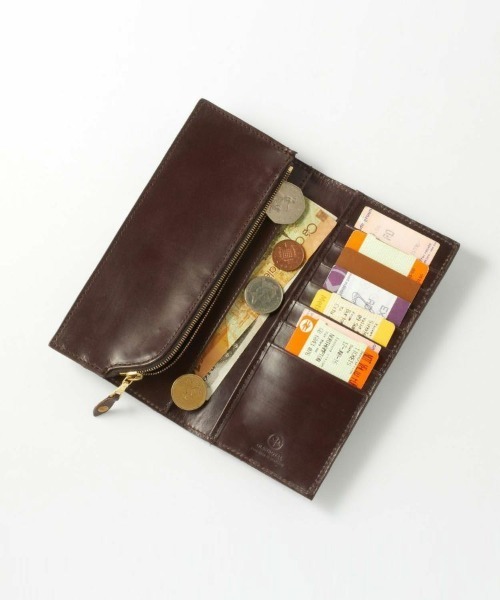 【GLENROYAL/グレンロイヤル】LONG WALLET WITH CURVED ZIP/ブライドルレザー 二つ折り長財布（財布）｜GLENROYAL（グレンロイヤル）