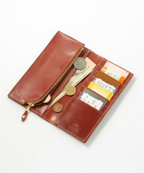 【GLENROYAL/グレンロイヤル】LONG WALLET WITH CURVED ZIP/ブライドルレザー 二つ折り長財布（財布）｜GLENROYAL（グレンロイヤル）