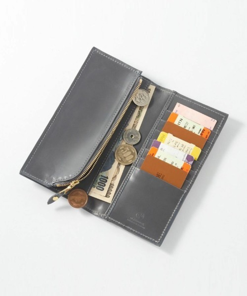 【GLENROYAL/グレンロイヤル】LONG WALLET WITH CURVED ZIP/ブライドルレザー 二つ折り長財布（財布）｜GLENROYAL（グレンロイヤル）