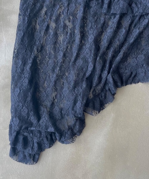 SHAGGIE（シャギー）の「レースレイヤードスカート（スカート・レディース・ブラック/ホワイト・FREE）」の19枚目の写真