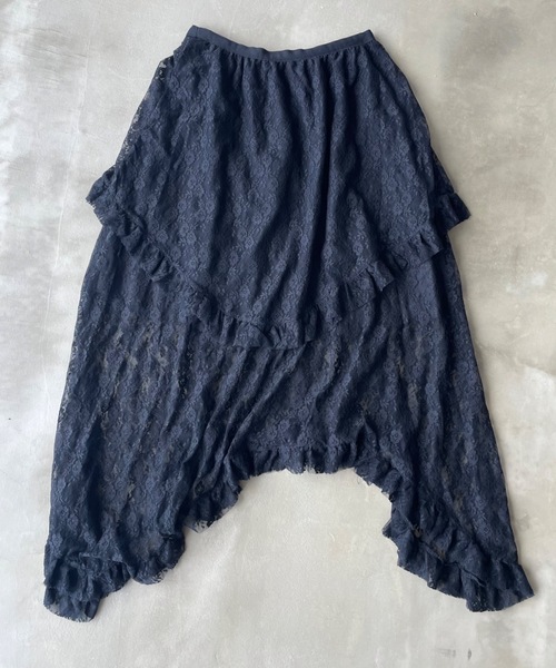 SHAGGIE（シャギー）の「レースレイヤードスカート（スカート・レディース・ブラック/ホワイト・FREE）」の20枚目の写真