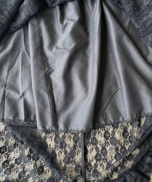 SHAGGIE（シャギー）の「レースレイヤードスカート（スカート・レディース・ブラック/ホワイト・FREE）」の21枚目の写真