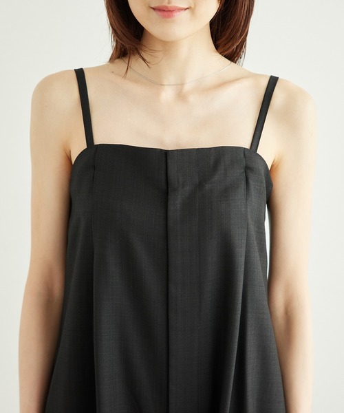 ROPE' PICNIC（ロペピクニック）の「シャークスキンベアパンツ/セットアップ対応（つなぎ/オールインワン・レディース・ブラック系その他/チャコールグレー・36/38）」の20枚目の写真