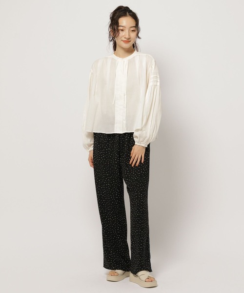 niko and...(ニコアンド)の「プレミアムローンワイドブラウス(シャツ/ブラウス・レディース・レッド/ピンク/クリーム/グレー・FREE)」の11枚目の写真