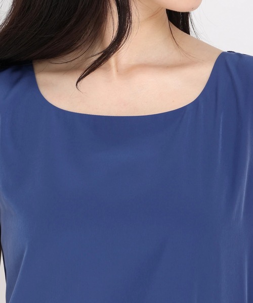 STRAWBERRY-FIELDS（ストロベリーフィールズ）の「デシンコンビ２ＷＡＹカットソー（Tシャツ/カットソー・レディース・ブラック/オフホワイト/ロイヤルブルー・2）」の7枚目の写真