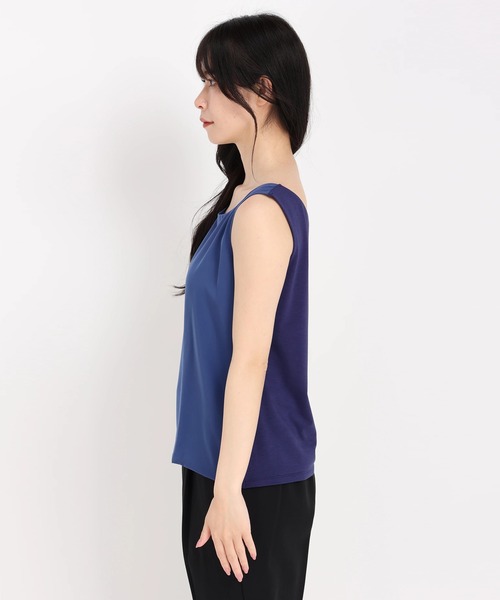 STRAWBERRY-FIELDS（ストロベリーフィールズ）の「デシンコンビ２ＷＡＹカットソー（Tシャツ/カットソー・レディース・ブラック/オフホワイト/ロイヤルブルー・2）」の5枚目の写真