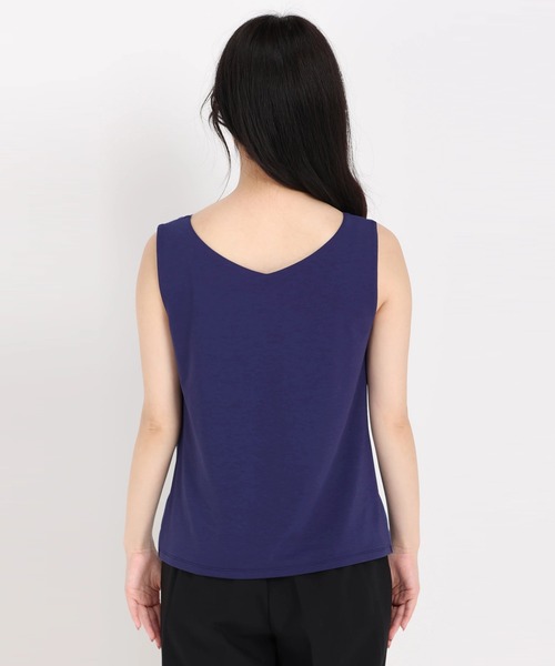 STRAWBERRY-FIELDS（ストロベリーフィールズ）の「デシンコンビ２ＷＡＹカットソー（Tシャツ/カットソー・レディース・ブラック/オフホワイト/ロイヤルブルー・2）」の6枚目の写真