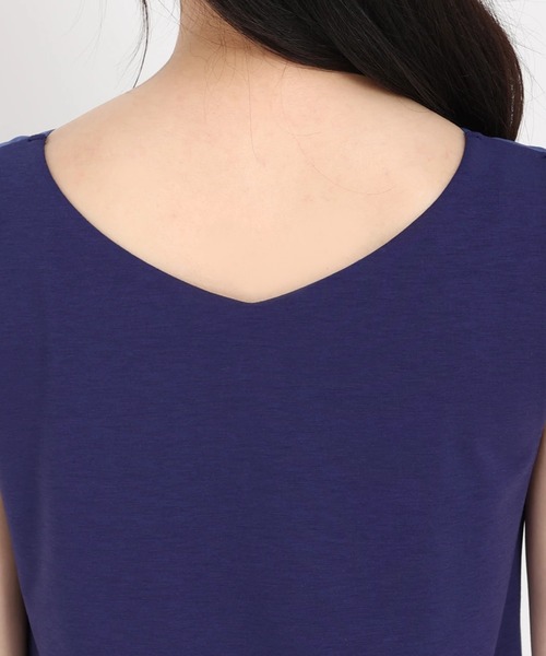 STRAWBERRY-FIELDS（ストロベリーフィールズ）の「デシンコンビ２ＷＡＹカットソー（Tシャツ/カットソー・レディース・ブラック/オフホワイト/ロイヤルブルー・2）」の8枚目の写真