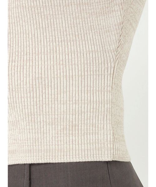 LAGUNAMOON（ラグナムーン）の「フロントZIPメランジニットプルオーバー（ニット/セーター・レディース・プラム/ベージュ/ブラック・FREE）」の10枚目の写真