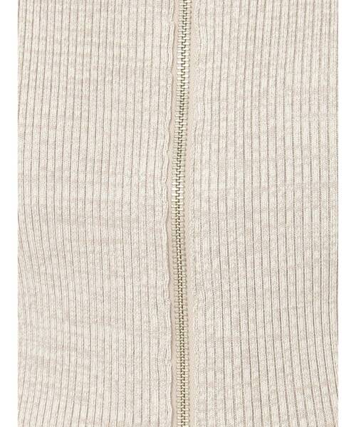 LAGUNAMOON（ラグナムーン）の「フロントZIPメランジニットプルオーバー（ニット/セーター・レディース・プラム/ベージュ/ブラック・FREE）」の15枚目の写真