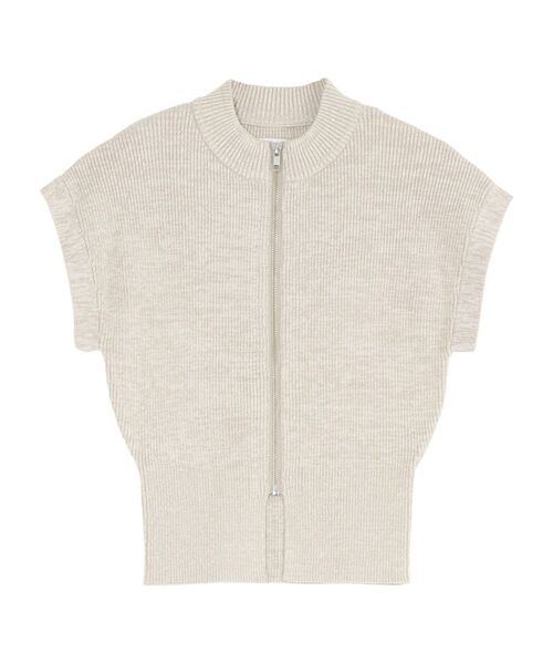 LAGUNAMOON（ラグナムーン）の「フロントZIPメランジニットプルオーバー（ニット/セーター・レディース・プラム/ベージュ/ブラック・FREE）」の20枚目の写真