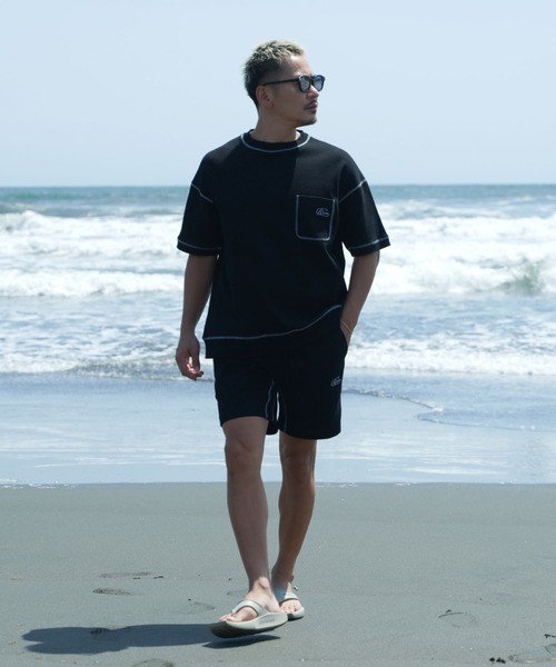 #Re:room（リルーム）の「カラーステッチワッフルショーツ（その他パンツ・メンズ・ブラック・SMALL）」の7枚目の写真