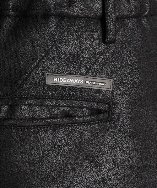 HIDEAWAYS NICOLE(ハイダウェイニコル)の「DIGNEATポンチイージーパンツ(スラックス・メンズ・チェック/ブラック・MEDIUM/SMALL/LARGE/X-LARGE)」の5枚目の写真