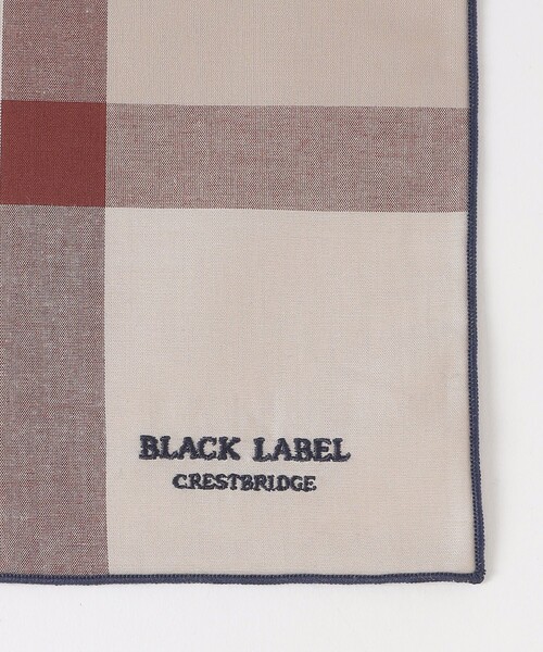 BLACK LABEL CRESTBRIDGE(ブラックレーベル・クレストブリッジ)の「クレストブリッジチェックハンカチーフ(ハンカチ/ハンドタオル・メンズ・ネイビー/ベージュ系その他6/レッド系その他2/ベージュ系その他3/ブラック・FREE)」の12枚目の写真