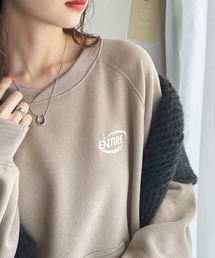 Java（ジャバ）の「《JaVaジャバコラボ》一枚でサマになる。 ワンポイント 胸元 刺繍 裏起毛 ラグラン スウェット（スウェット）」