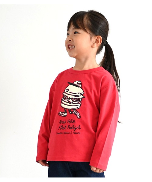 SKAPE(エスケープ)の「プチプリロンT(Tシャツ/カットソー・キッズ・ホワイト/レッド/グリーン/ベージュ/オレンジ/アイボリー/ブラック/ブルー・80cm/90cm/100cm/110cm/120cm/130cm)」の7枚目の写真