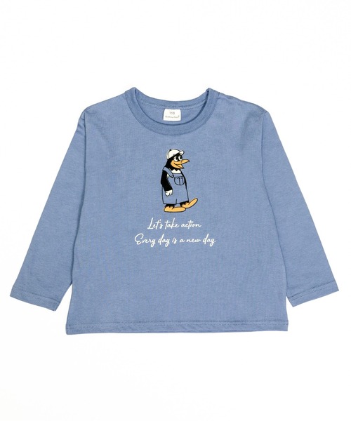 SKAPE(エスケープ)の「プチプリロンT(Tシャツ/カットソー・キッズ・ホワイト/レッド/グリーン/ベージュ/オレンジ/アイボリー/ブラック/ブルー・80cm/90cm/100cm/110cm/120cm/130cm)」の6枚目の写真