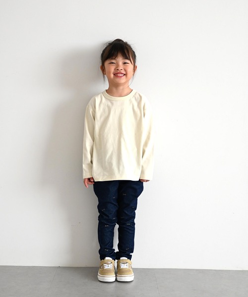 SKAPE(エスケープ)の「プチプリロンT(Tシャツ/カットソー・キッズ・ホワイト/レッド/グリーン/ベージュ/オレンジ/アイボリー/ブラック/ブルー・80cm/90cm/100cm/110cm/120cm/130cm)」の15枚目の写真