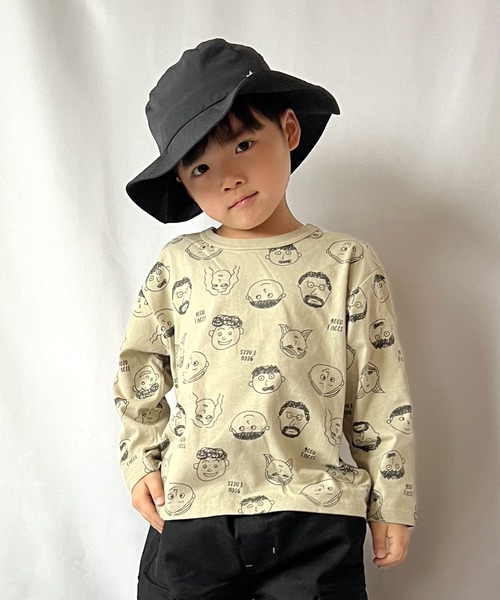 SKAPE(エスケープ)の「プチプリロンT(Tシャツ/カットソー・キッズ・ホワイト/レッド/グリーン/ベージュ/オレンジ/アイボリー/ブラック/ブルー・80cm/90cm/100cm/110cm/120cm/130cm)」の9枚目の写真