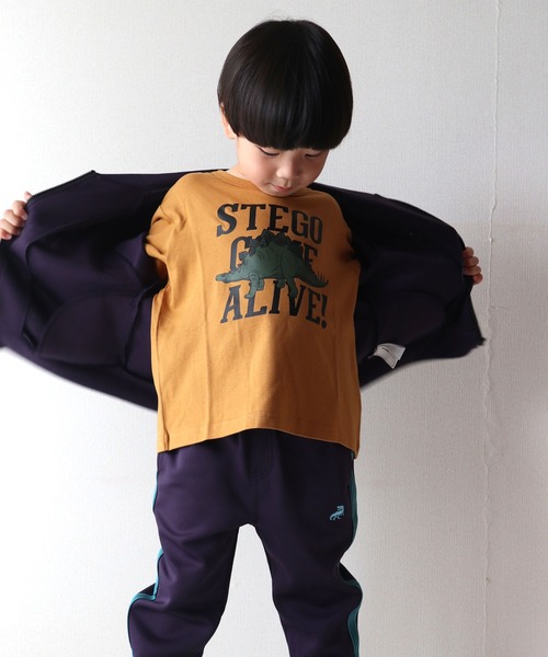 SKAPE(エスケープ)の「プチプリロンT(Tシャツ/カットソー・キッズ・ホワイト/レッド/グリーン/ベージュ/オレンジ/アイボリー/ブラック/ブルー・80cm/90cm/100cm/110cm/120cm/130cm)」の12枚目の写真