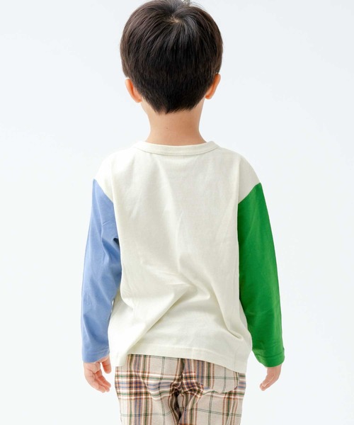 SKAPE(エスケープ)の「プチプリロンT(Tシャツ/カットソー・キッズ・ホワイト/レッド/グリーン/ベージュ/オレンジ/アイボリー/ブラック/ブルー・80cm/90cm/100cm/110cm/120cm/130cm)」の21枚目の写真