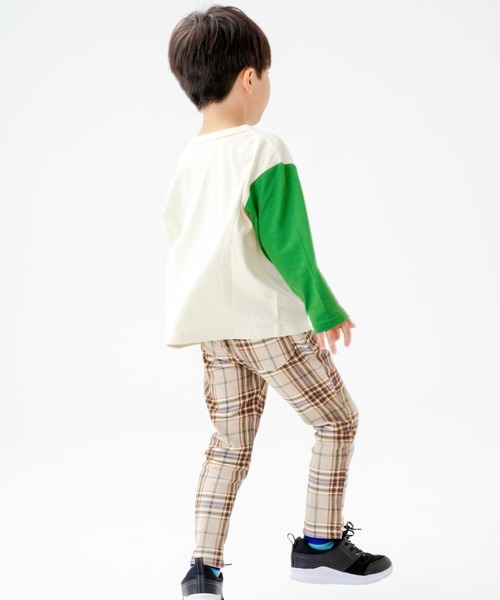 SKAPE(エスケープ)の「プチプリロンT(Tシャツ/カットソー・キッズ・ホワイト/レッド/グリーン/ベージュ/オレンジ/アイボリー/ブラック/ブルー・80cm/90cm/100cm/110cm/120cm/130cm)」の22枚目の写真