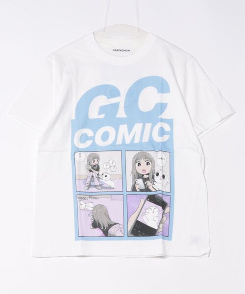 ARCHIVER(アーカイバ)の「【8】【it】【Grace Chow/グレース チョウ】Graphic/Design T(Tシャツ/カットソー・レディース・ライトパープル/ホワイト・MEDIUM/SMALL)」の1枚目の写真