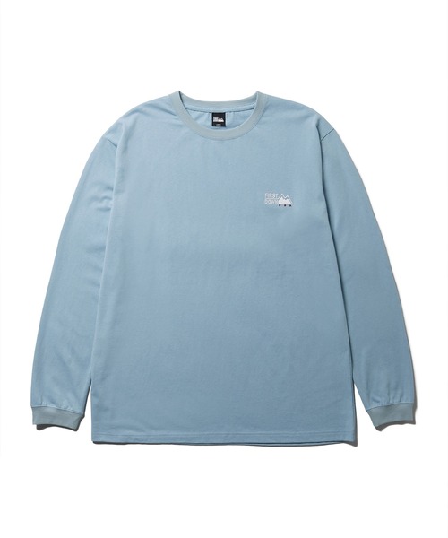 FIRST DOWN（ファーストダウン）の「ロゴ コットンジャージー ロングスリーブ Tシャツ（Tシャツ/カットソー・メンズ・ブラック/杢グレー/ホワイト/サックスブルー・M/L/XL）」の17枚目の写真