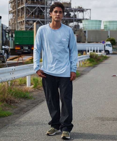 FIRST DOWN（ファーストダウン）の「ロゴ コットンジャージー ロングスリーブ Tシャツ（Tシャツ/カットソー・メンズ・ブラック/杢グレー/ホワイト/サックスブルー・M/L/XL）」の10枚目の写真