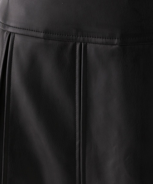 repipi armario（レピピ アルマリオ）の「フェイクレザープリーツスカート（スカート・キッズ・ブラック/グレー系その他・SMALL/MEDIUM/LARGE）」の14枚目の写真