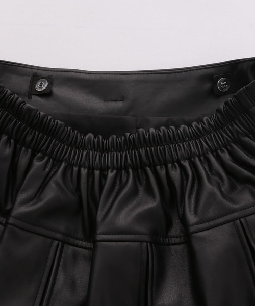 repipi armario（レピピ アルマリオ）の「フェイクレザープリーツスカート（スカート・キッズ・ブラック/グレー系その他・SMALL/MEDIUM/LARGE）」の12枚目の写真