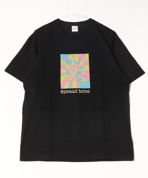 INNOCENT(イノセント)の「『Spread Love』オリジナルプリント S/S T(Tシャツ/カットソー・レディース・ブラック/ホワイト・MEDIUM)」の2枚目の写真