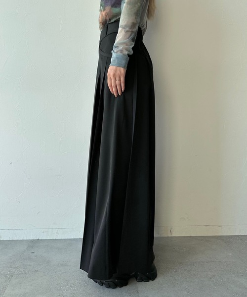 HARE（ハレ）の「プリーツワイドパンツ(HARE)（その他パンツ・レディース・ボルドー/ブラック系その他/ブルー系その他・FREE）」の10枚目の写真