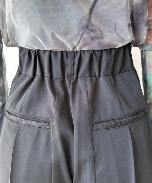 HARE（ハレ）の「プリーツワイドパンツ(HARE)（その他パンツ・レディース・ボルドー/ブラック系その他/ブルー系その他・FREE）」の12枚目の写真