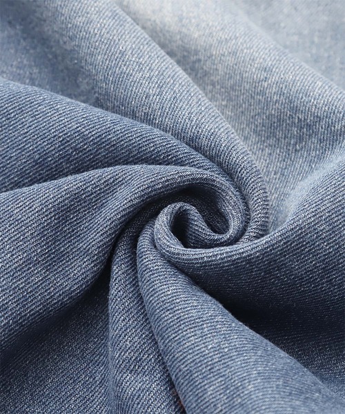 HUG.U（ハグユー）の「カーブデニムパンツ（デニムパンツ・レディース・ダークインディゴブルー/ライトインディゴブルー/ワンウォッシュ・S/M/L/XL）」の17枚目の写真