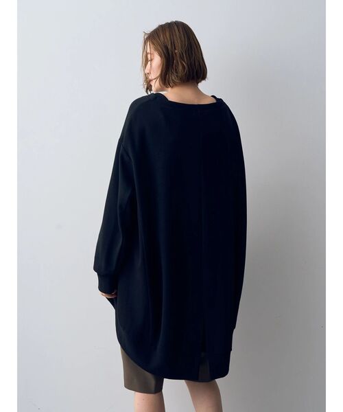 Editt by YECCA VECCA（エディットバイイェッカヴェッカ）の「イレギュラーヘムBIGプルオーバー（Tシャツ/カットソー・レディース・グリーン/ブラック/グレー・FREE）」の13枚目の写真