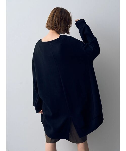 Editt by YECCA VECCA（エディットバイイェッカヴェッカ）の「イレギュラーヘムBIGプルオーバー（Tシャツ/カットソー・レディース・グリーン/ブラック/グレー・FREE）」の14枚目の写真