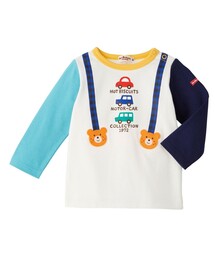 HOT BISCUITS | サスペンダープリント長袖Tシャツ(Tシャツ/カットソー)