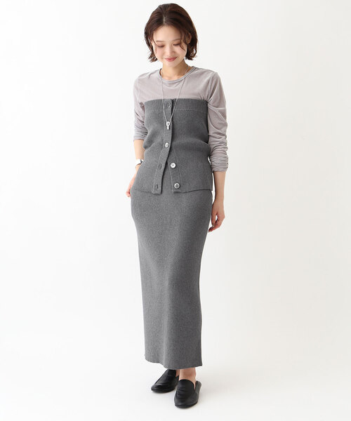 【セール】コットンリブスカート(スカート)|SLOBE IENA(スローブイエナ) 【セール】コットンリブスカート(スカート)|SLOBE IENA(スローブイエナ)