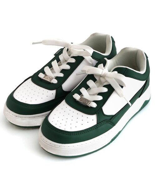 algy(アルジー)の「ローカットコートスニーカー(スニーカー・キッズ・グリーン/サックスブルー/オフホワイト/シルバー/インディゴブルー/ピンク・21/23/24/22/20)」の15枚目の写真