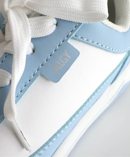 algy(アルジー)の「ローカットコートスニーカー(スニーカー・キッズ・グリーン/サックスブルー/オフホワイト/シルバー/インディゴブルー/ピンク・21/23/24/22/20)」の18枚目の写真