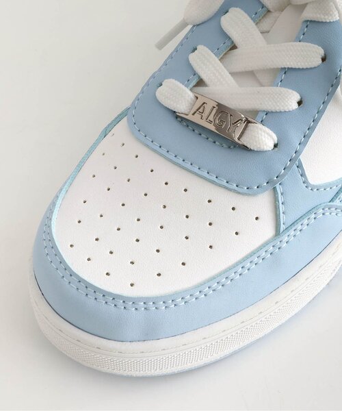 algy(アルジー)の「ローカットコートスニーカー(スニーカー・キッズ・グリーン/サックスブルー/オフホワイト/シルバー/インディゴブルー/ピンク・21/23/24/22/20)」の19枚目の写真