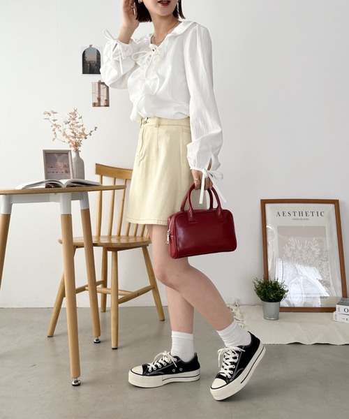 wears(ウェアーズ)の「クロップド丈デニムジャケットセットアップ(セットアップ・レディース・ホワイト/ブラック/ブルー・L/M)」の17枚目の写真